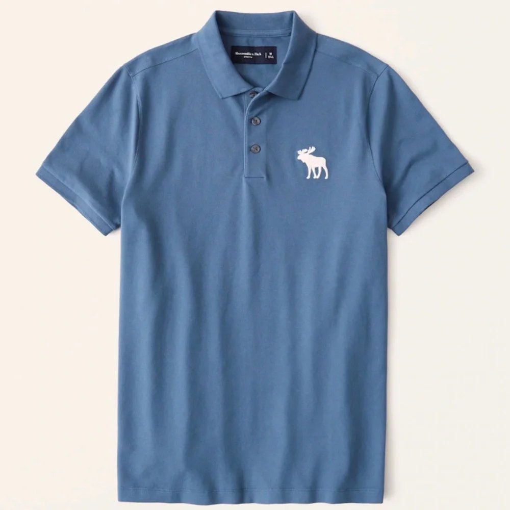 A&F - Exploded Icon Stretch Polo - Picture 1 of 1